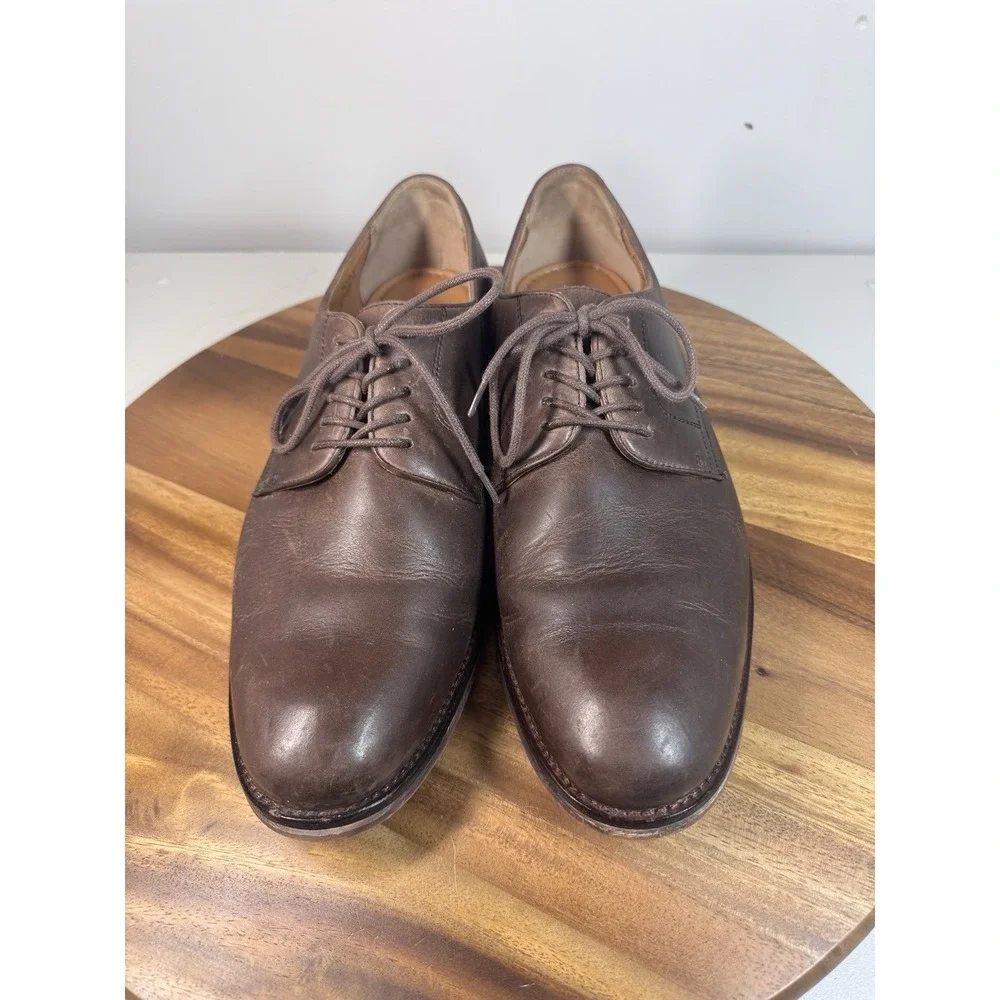 Polo Ralph Lauren Mollington Brown Leather Lace Up Shoes‎ Mens Size 11.5